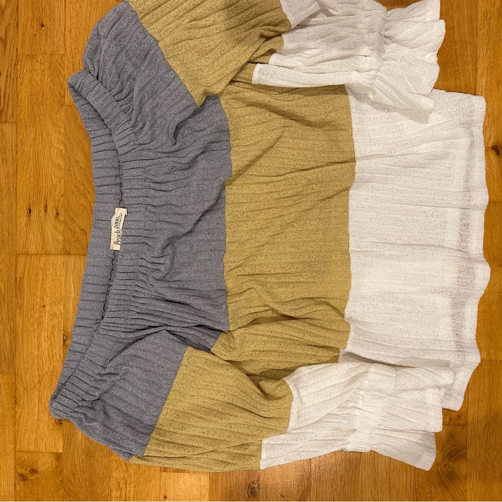 Striped Off-Shoulder Sweater